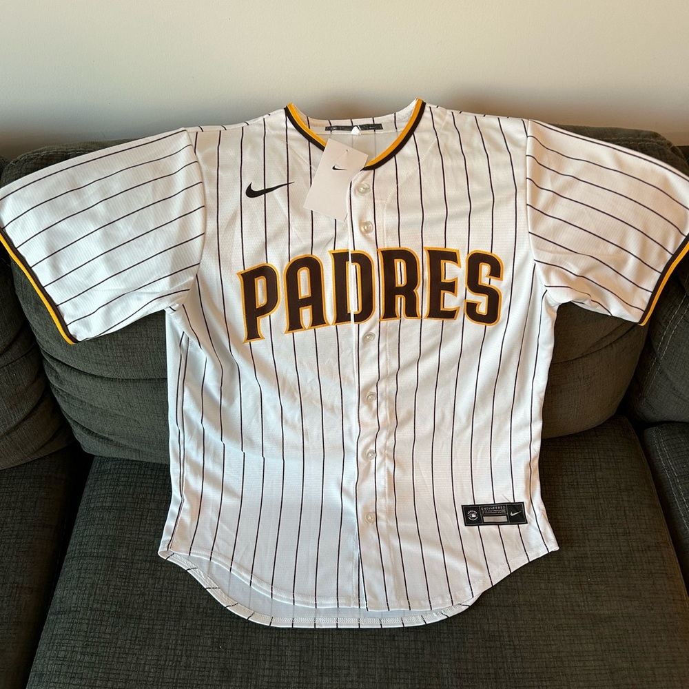 Nike Authentic San Diego Padres MLB Baseball Pinstripe Jersey Men’s Sz: M - Picture 2 of 5